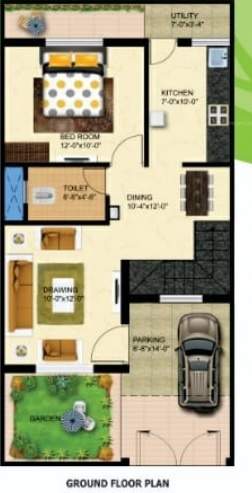  sarthak greens Floor Plan Ground Floor Plan