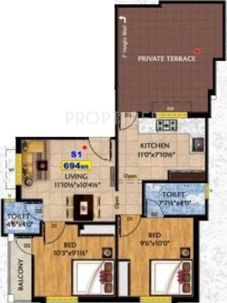 Bhaveshwar Oro Block 3 (2BHK+2T (694 sq ft) 694 sq ft) Bhaveshwar Oro Block 3 (2BHK+2T (694 sq ft) 694 sq ft)