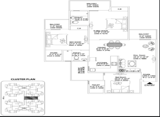 Floor Plan gaur city 2 11th avenue Floor Plan Floor Plan
