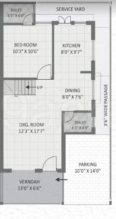  bungalows and arcade 5 Floor Plan Ground Floor Plan