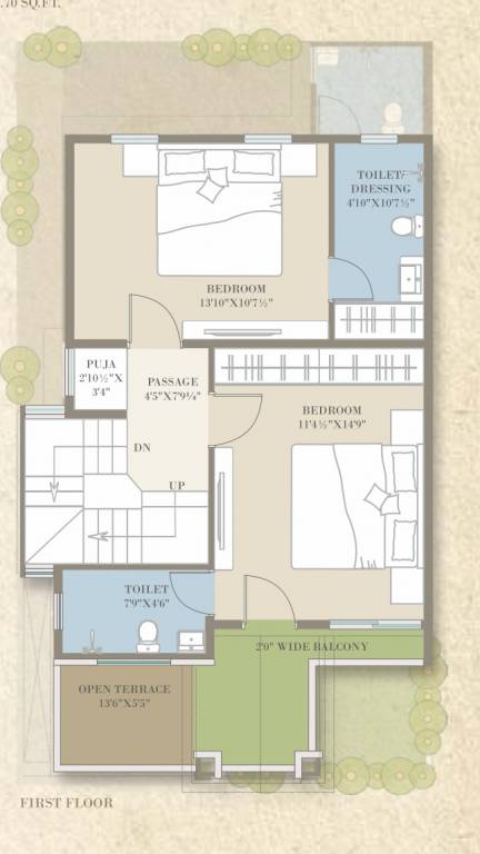 First Floor Plan  aatmiya grandvilla 14 Floor Plan First Floor Plan