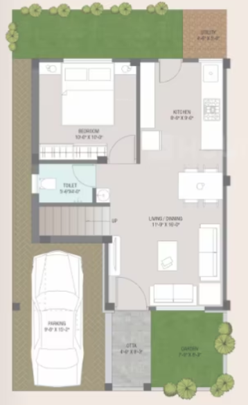  sparsh-villa Floor Plan Ground Floor Plan