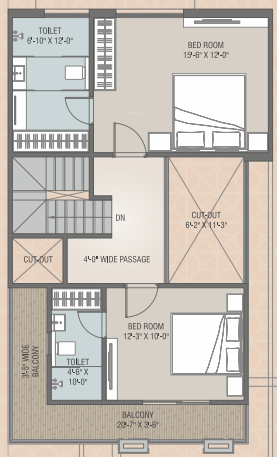  shivdhara-infinity Floor Plan Second Floor Plan