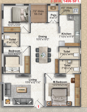 Floor Plan vaasavi brundavanam iii Floor Plan Floor Plan