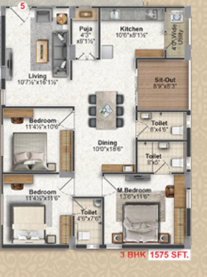 Floor Plan vaasavi brundavanam iii Floor Plan Floor Plan