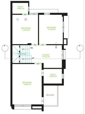  bungalow Floor Plan First Floor Plan