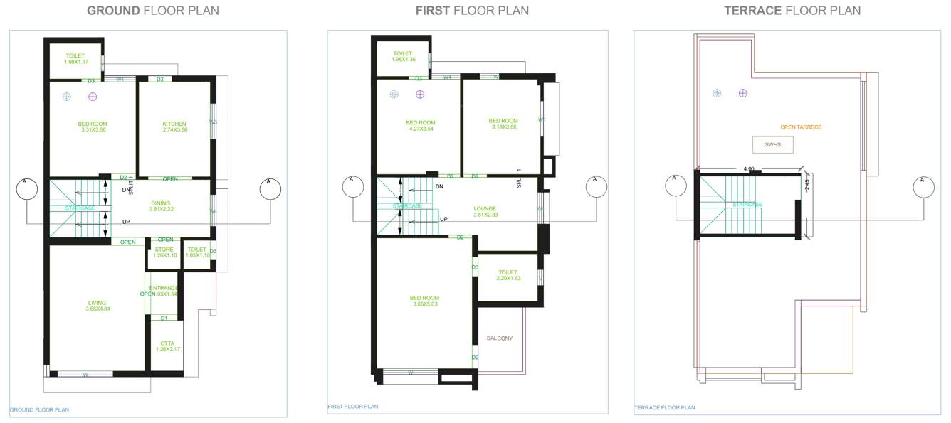  bungalow Floor Plan Floor Plan