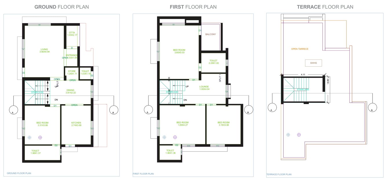  bungalow Floor Plan Floor Plan