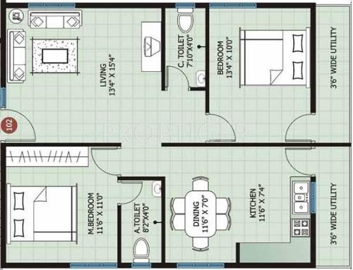 Pragathi Sindhoor (2BHK+2T (1,110 sq ft) 1110 sq ft) Pragathi Sindhoor (2BHK+2T (1,110 sq ft) 1110 sq ft)