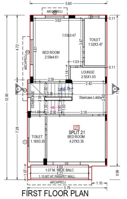  pushpak villa Floor Plan First Floor Plan