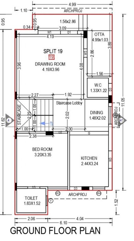  pushpak villa Floor Plan Ground Floor Plan