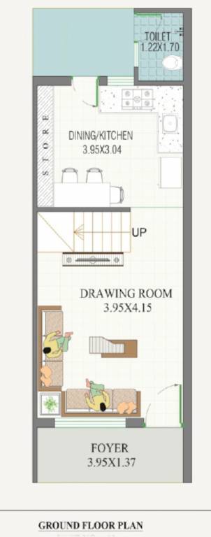  royal bunglows Floor Plan Ground Floor Plan