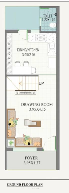  royal bunglows Floor Plan Ground Floor Plan