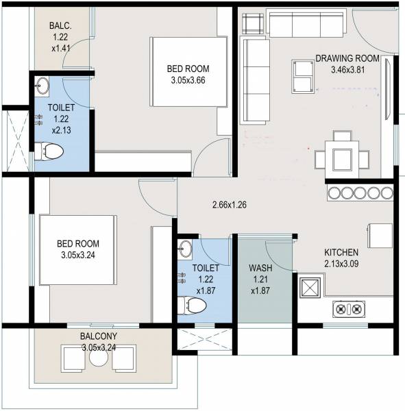  krishna-residency Floor Plan Floor Plan