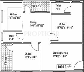 Royal Sarovar Residency (2BHK+2T (1,000 sq ft) 1000 sq ft) Royal Sarovar Residency (2BHK+2T (1,000 sq ft) 1000 sq ft)