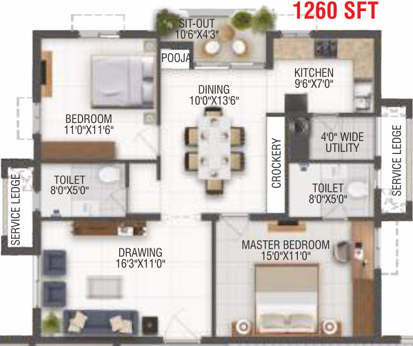  western square Floor Plan Floor Plan