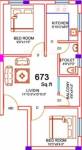EGB Savitri (2BHK+1T (673 sq ft) 673 sq ft) EGB Savitri (2BHK+1T (673 sq ft) 673 sq ft)