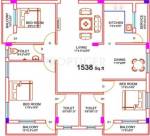 EGB Savitri (3BHK+3T (1,538 sq ft) 1538 sq ft) EGB Savitri (3BHK+3T (1,538 sq ft) 1538 sq ft)