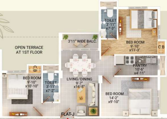  sarvayoni paradise Floor Plan Floor Plan