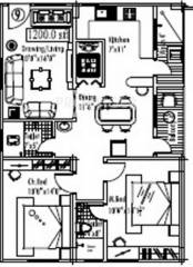 Royal Symphony Royale (2BHK+2T (1,200 sq ft) 1200 sq ft)