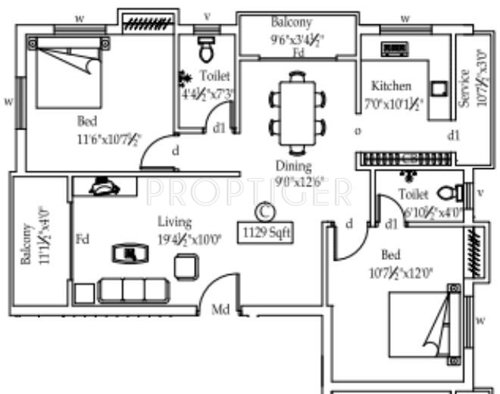 Priya Nesapakkam (2BHK+2T (1,129 sq ft) 1129 sq ft) Priya Nesapakkam (2BHK+2T (1,129 sq ft) 1129 sq ft)