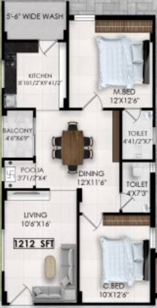  vishnu-nilayam Floor Plan Floor Plan