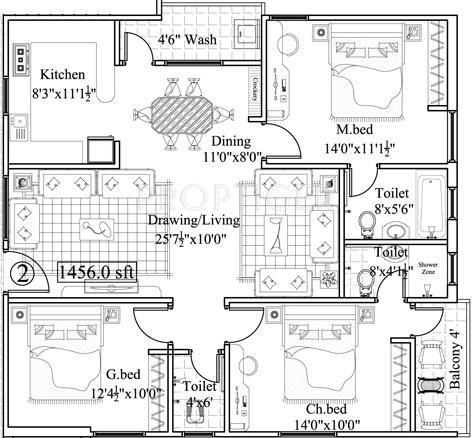Royal Sparkling Heavens (3BHK+3T (1,456 sq ft) 1456 sq ft)