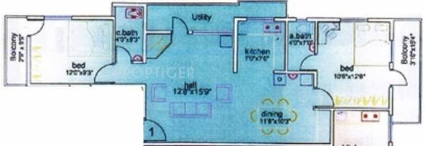 Mathapathi Manor (2BHK+2T (1,190 sq ft) 1190 sq ft)