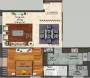 Floor Plan (1BHK+1T) Devi Constructions Devi Morning Dreams Floor Plan (1BHK+1T)