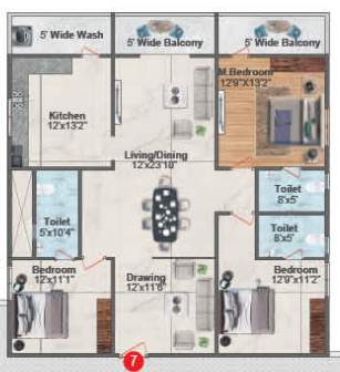  hyndava mnk heights Floor Plan Floor Plan