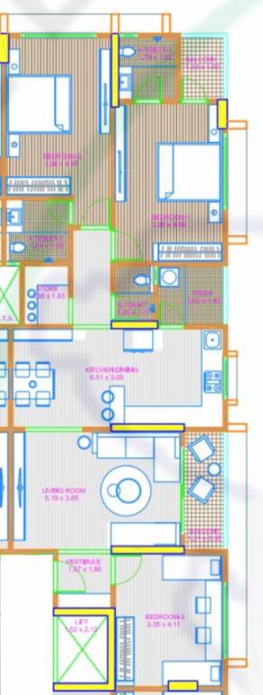  kadamb apartment Floor Plan Floor Plan