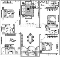 Royal Sterling Hermon (3BHK+3T (1,440 sq ft) 1440 sq ft)