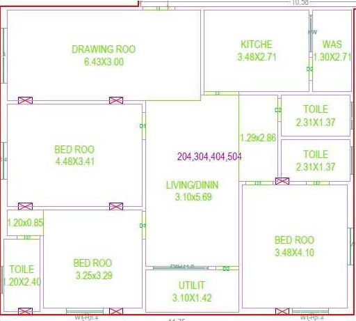  alkapuri-heights-block-c Floor Plan Floor Plan