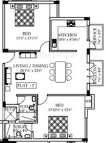 Priya VSR Paradise Phase 3 (2BHK+2T (1,230 sq ft) 1230 sq ft) Priya VSR Paradise Phase 3 (2BHK+2T (1,230 sq ft) 1230 sq ft)