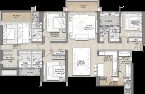Floor Plan the-address-by-gs-bandra-tower-b Floor Plan Floor Plan