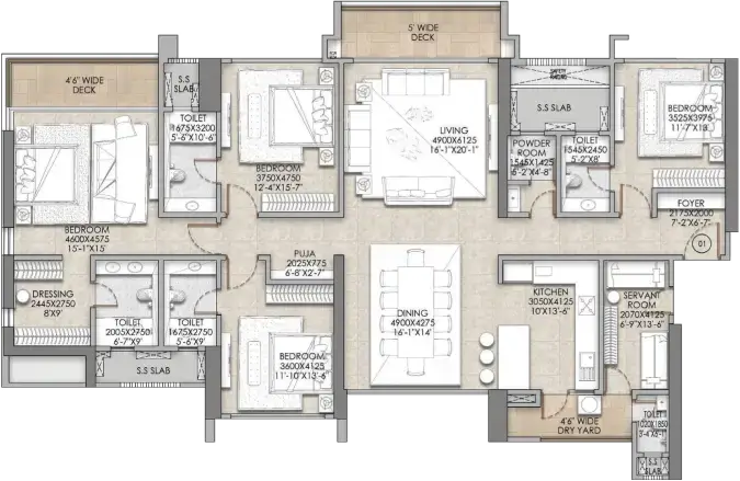 Floor Plan the address by gs bandra tower b Floor Plan Floor Plan