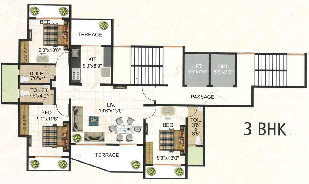  geeta heights Floor Plan Floor Plan