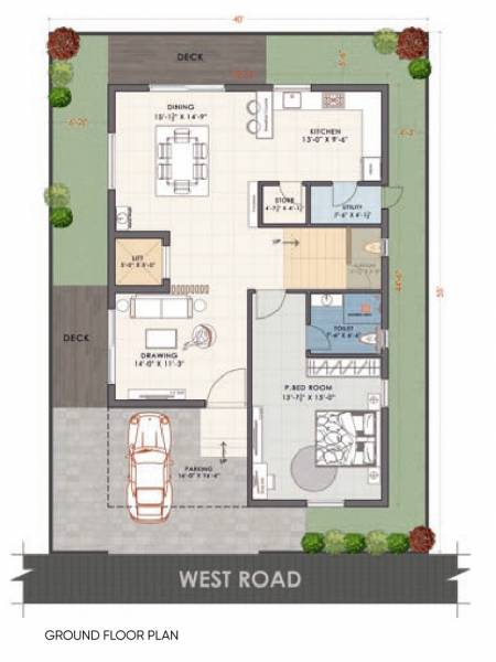  green-park Floor Plan Ground Floor Plan