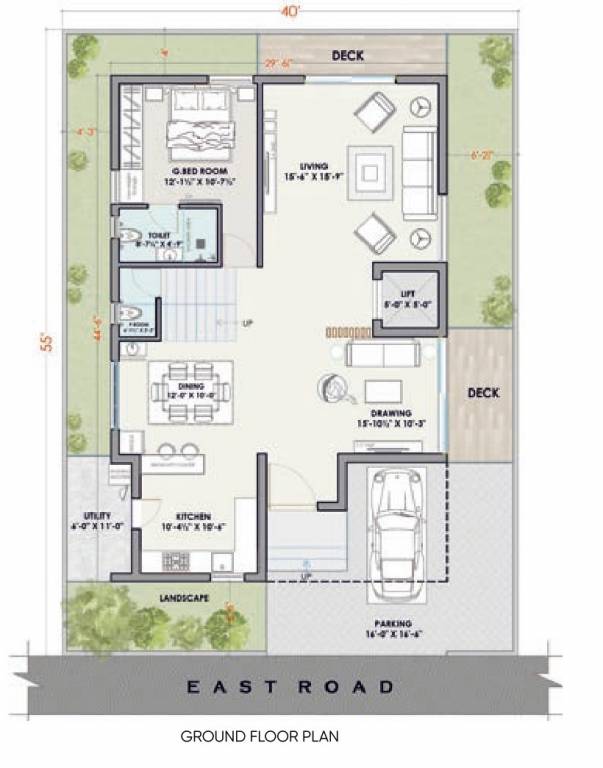  green park Floor Plan Ground Floor Plan