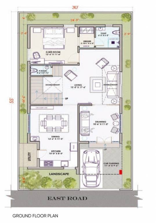  green park Floor Plan Ground Floor Plan
