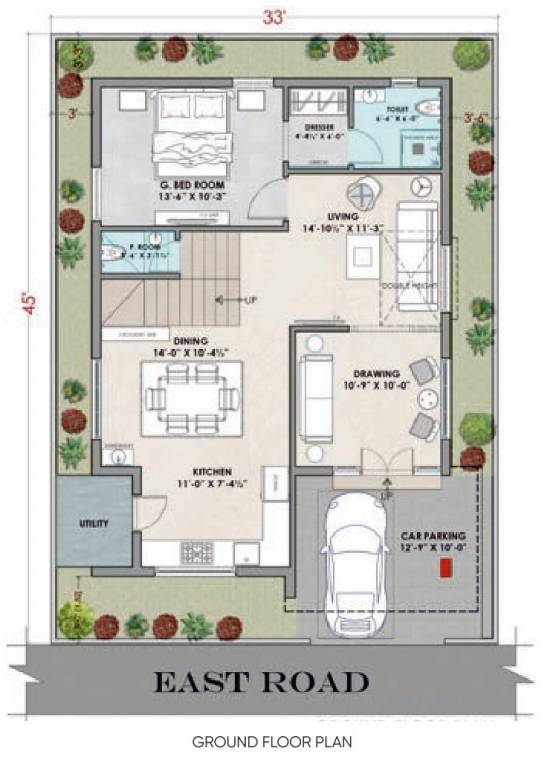  green park Floor Plan Ground Floor Plan