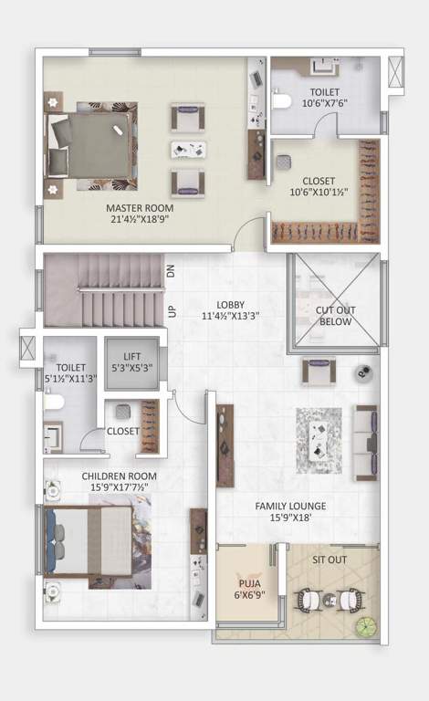  srivari meadows Floor Plan First Floor Plan