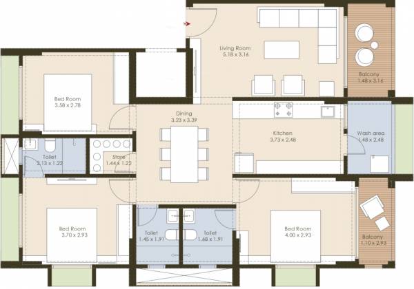  shailja-apartment Floor Plan Floor Plan