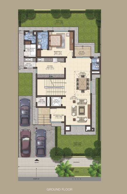 international city Floor Plan Ground Floor Plan