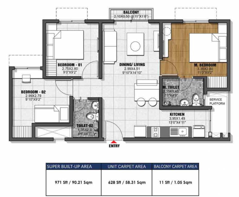 Floor Plan dioro and beryl at brigade el dorado Floor Plan Floor Plan
