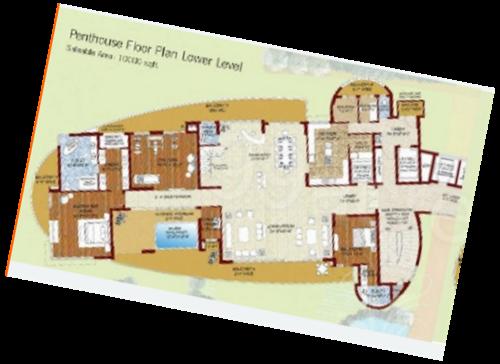 Lower Level Penthouse Plan provence-estate Floor Plan Lower Level Penthouse Plan
