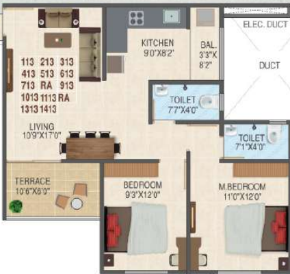  heights Floor Plan Floor Plan