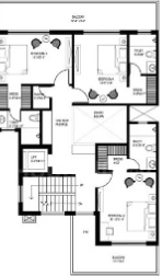  fleur villas Floor Plan First Floor Plan