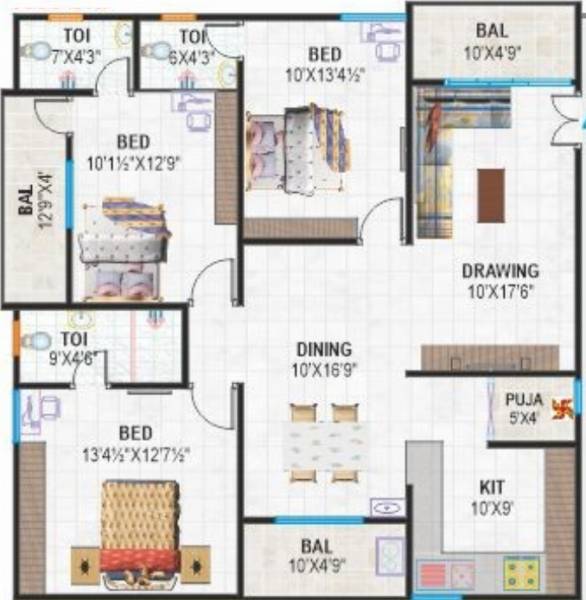  shiridi-sai-brundavanam Floor Plan Floor Plan
