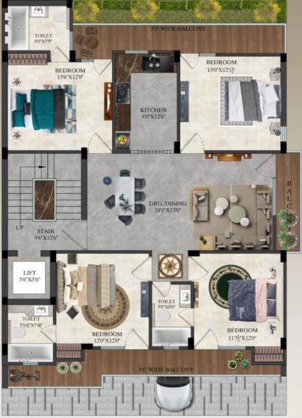  rk-gupta-elegant-floors Floor Plan Floor Plan